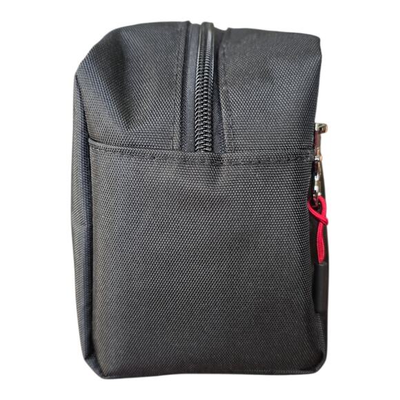 True Religion Toiletry Bag Men Black Anton Travel Clutch Horseshoe Logo Dopp Kit - Picture 4 of 8